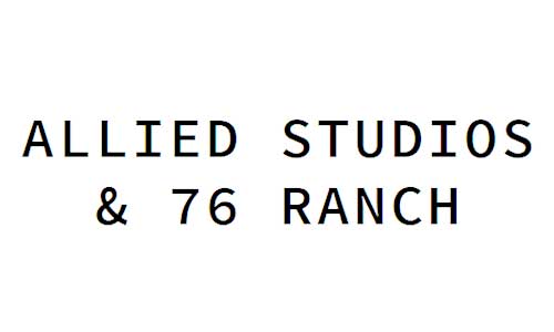 Allied studios & 76 ranch logo.